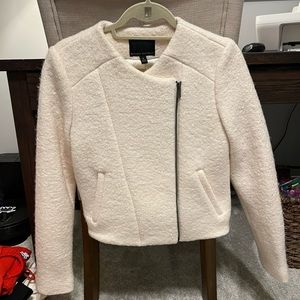 Banana republic off white wool blend jacket